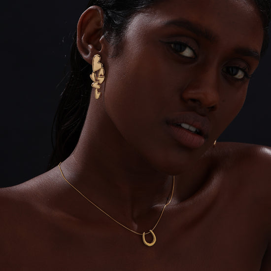 Hearts Drop Earrings - Earrings - ONNNIII