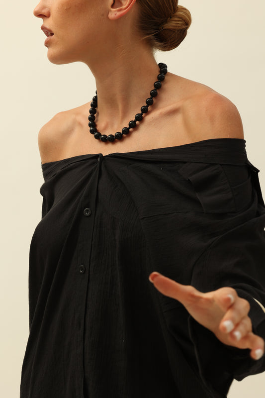 Beaded Necklace｜Black