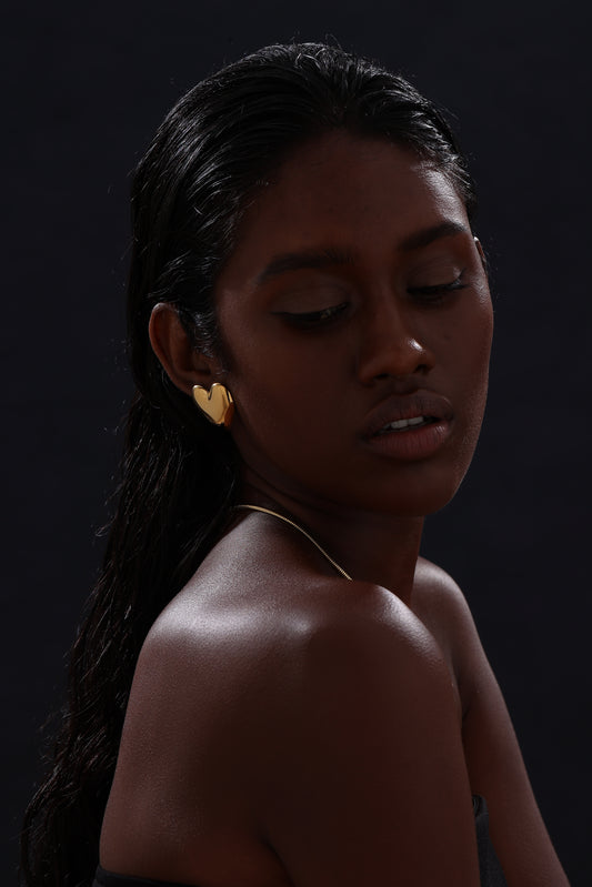 Bold Heart Stud Earrings - Earrings - ONNNIII