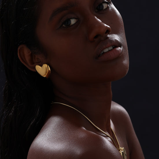 Bold Heart Stud Earrings - Earrings - ONNNIII