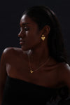 Textured Heart Drop Earrings - Earrings - ONNNIII