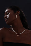 Freshwater Pearl Hoop Earrings - Earrings - ONNNIII