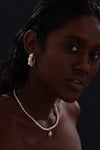 Freshwater Pearl Hoop Earrings - Earrings - ONNNIII