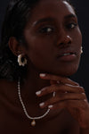 Freshwater Pearl Hoop Earrings - Earrings - ONNNIII