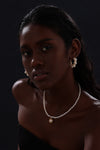 Freshwater Pearl Hoop Earrings - Earrings - ONNNIII