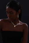 Handcrafted Rose Pendant Pearl Necklace - Double Sided - Necklace - ONNNIII
