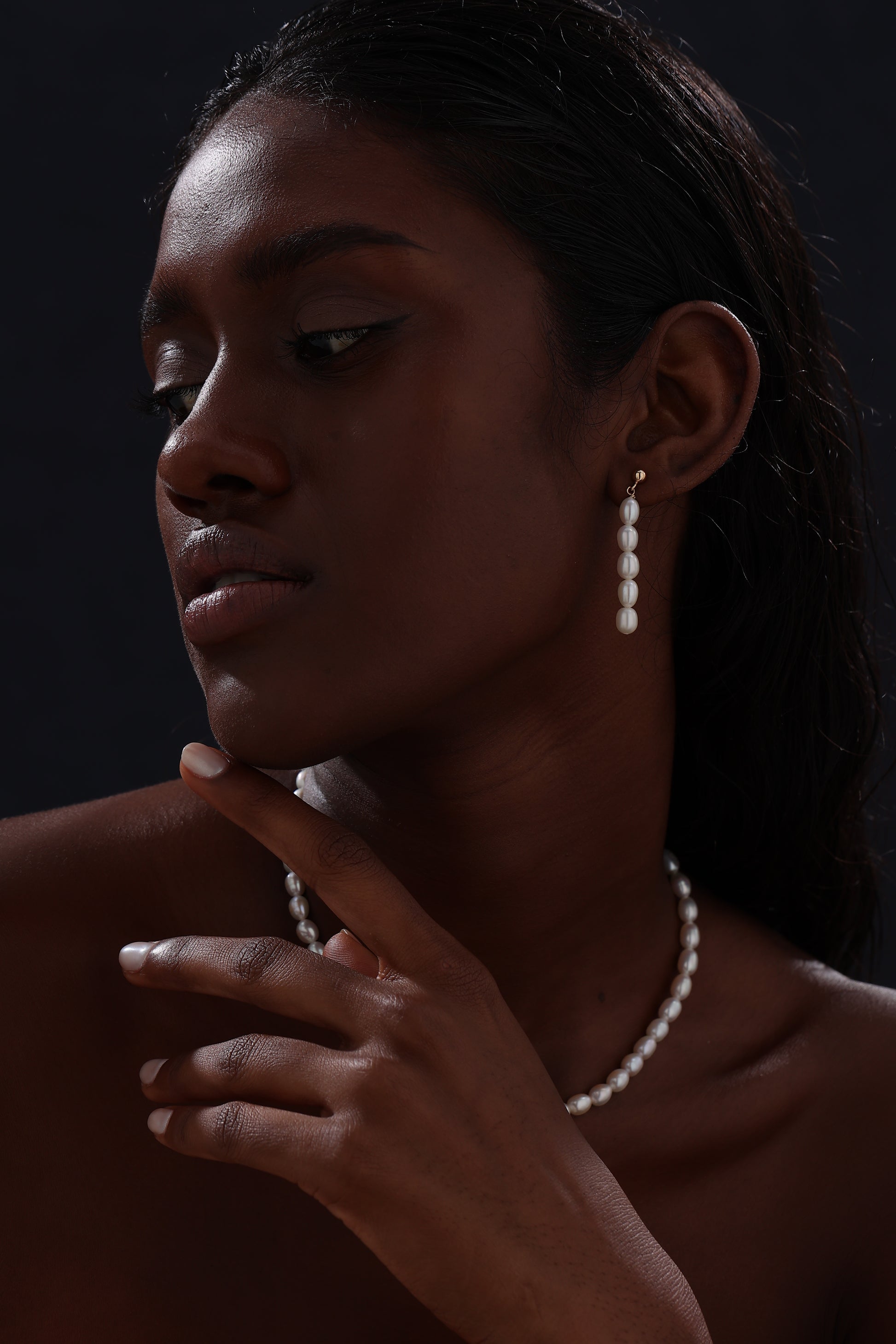 Freshwater Pearl Drop Earrings - Earrings - ONNNIII