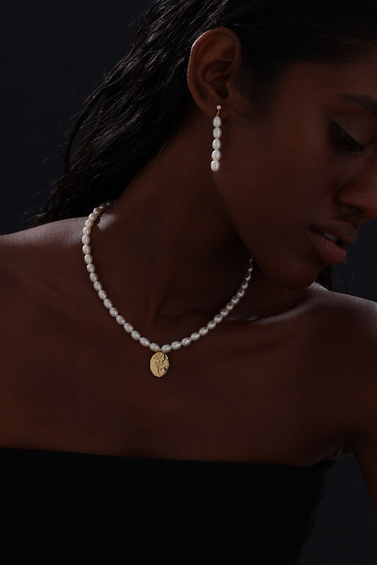 Freshwater Pearl Drop Earrings - Earrings - ONNNIII