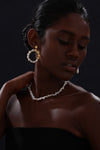 Keshi Pearl Drop Stud Earrings - 22K Gold Vermeil - Earrings - ONNNIII