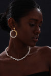 Keshi Pearl Drop Stud Earrings - 22K Gold Vermeil - Earrings - ONNNIII