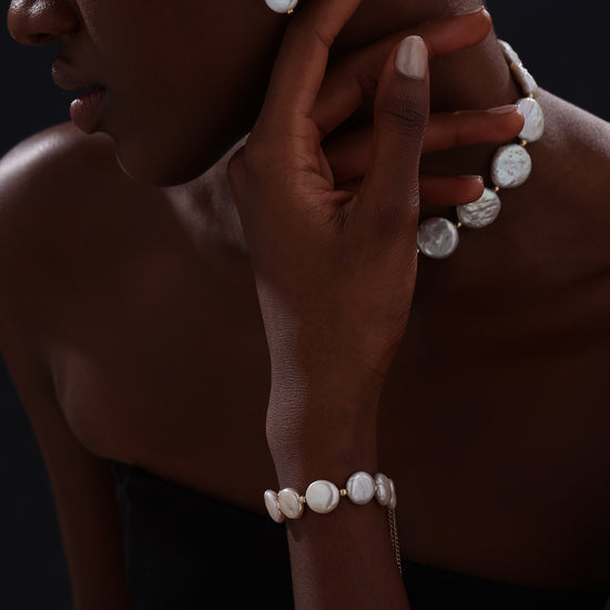 Keshi Pearl Drop Earrings - 22K Gold Vermeil - Earrings - ONNNIII