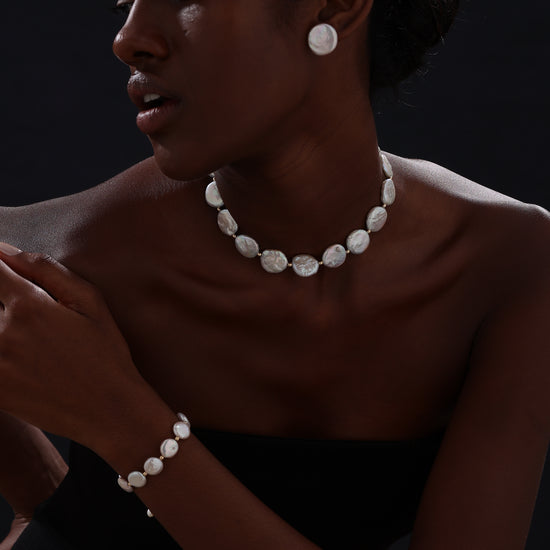 Baroque Pearl Stud Earrings - Earrings - ONNNIII