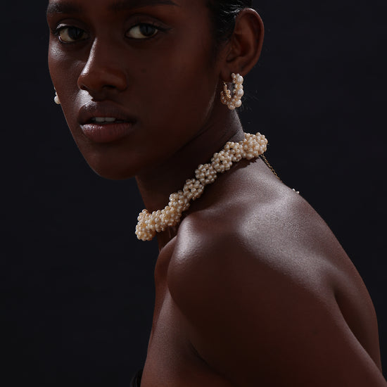 Flower Garden Freshwater Pearl Choker - Necklace - ONNNIII