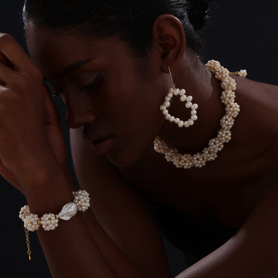 Flower Garden Baroque Pearl Bracelet - Bracelet - ONNNIII