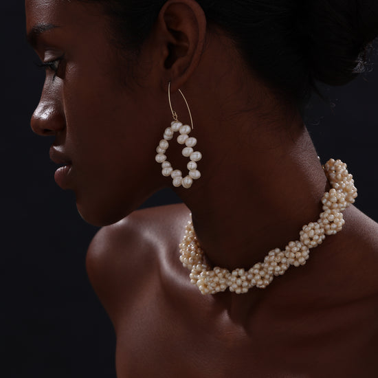Flower Garden Freshwater Pearl Choker - Necklace - ONNNIII