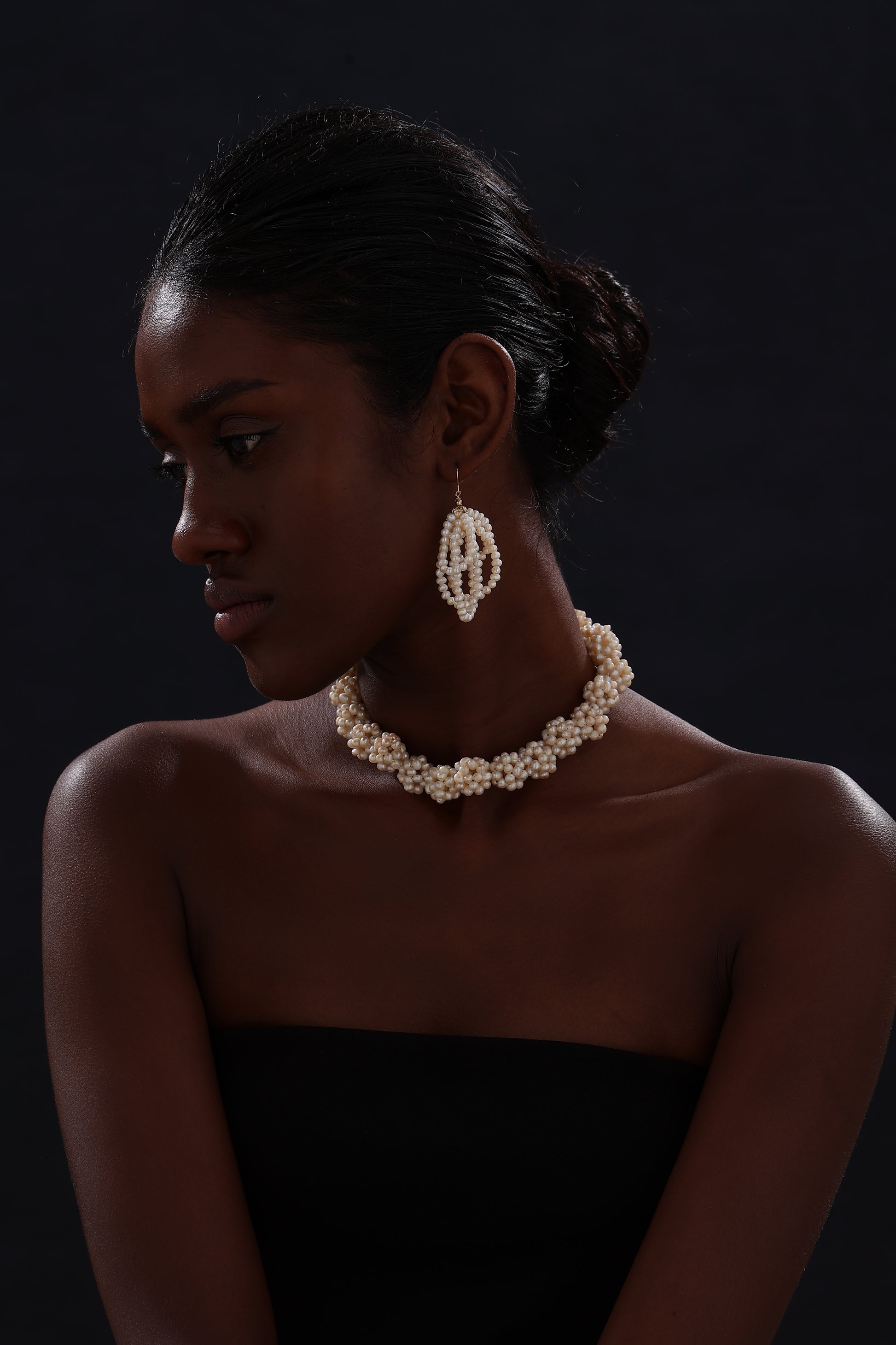 Flower Garden Freshwater Pearl Choker - Necklace - ONNNIII