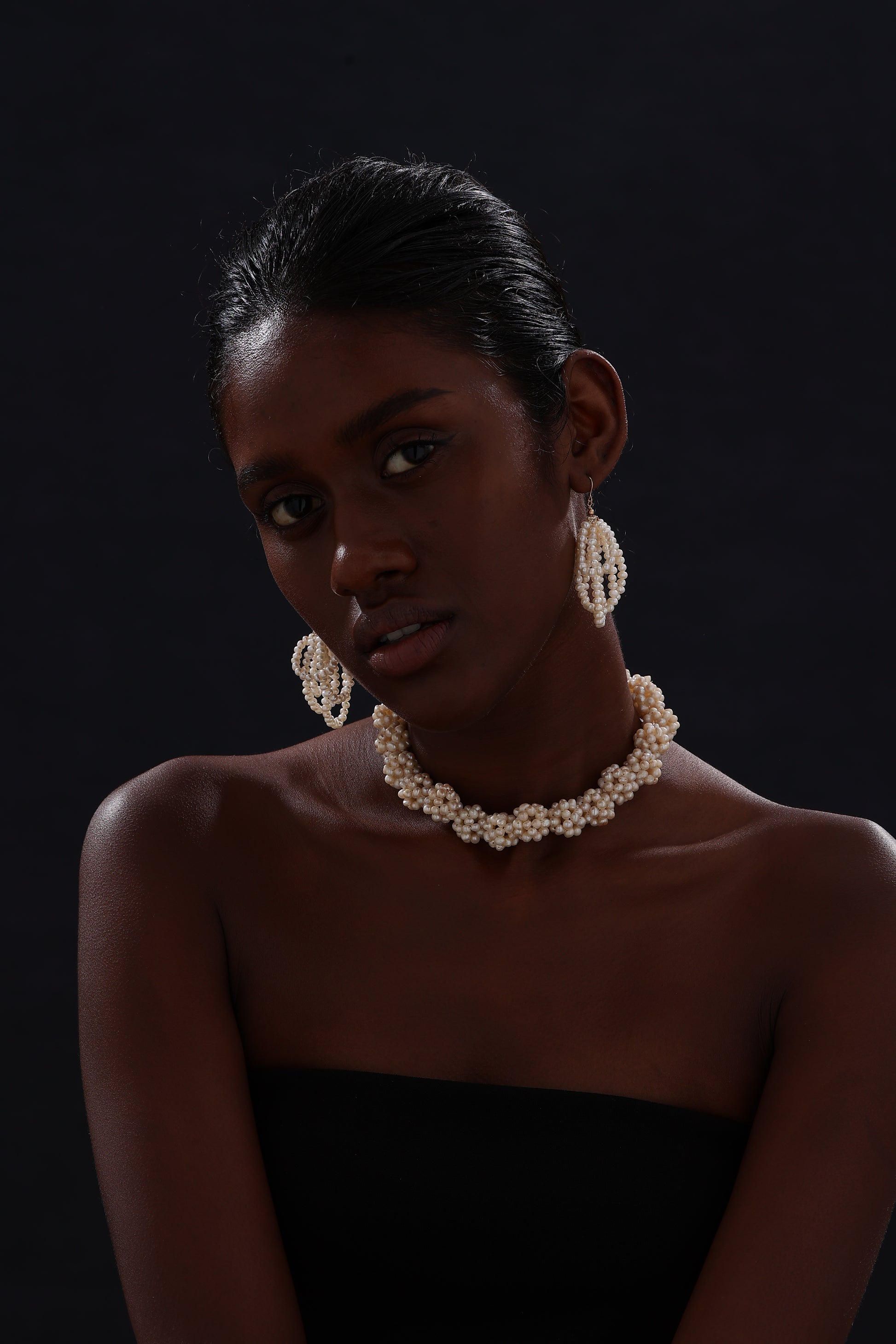 Flower Garden Freshwater Pearl Choker - Necklace - ONNNIII