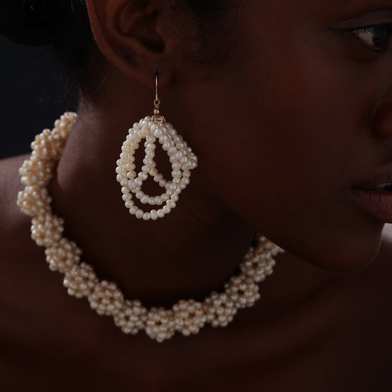 Flower Garden Freshwater Pearl Choker - Necklace - ONNNIII