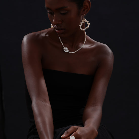 Baroque Pearl Open Ring - Ring - ONNNIII