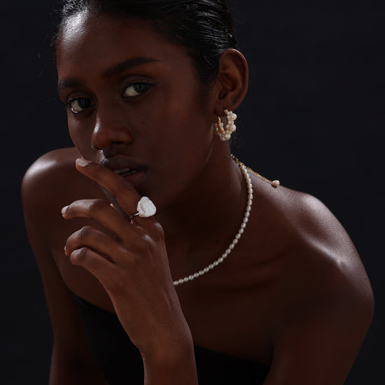 Baroque Pearl Open Ring - Ring - ONNNIII