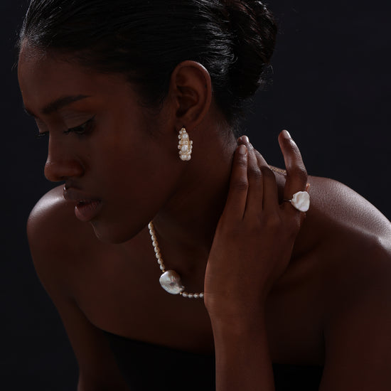 Baroque Pearl Open Ring - Ring - ONNNIII