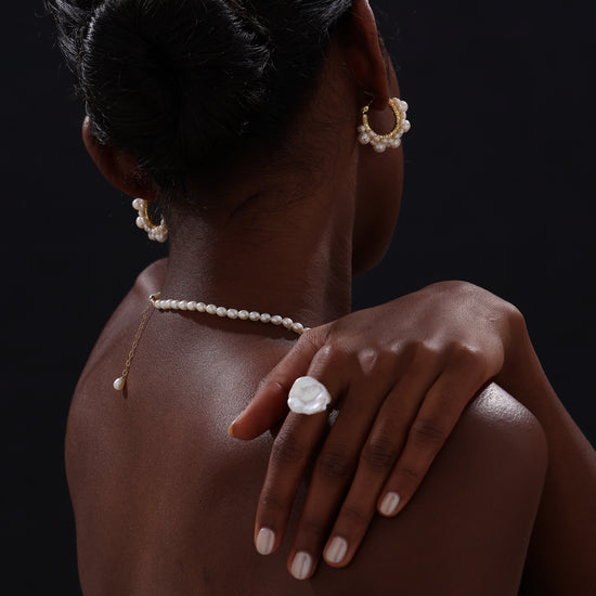 Baroque Pearl Open Ring - Ring - ONNNIII