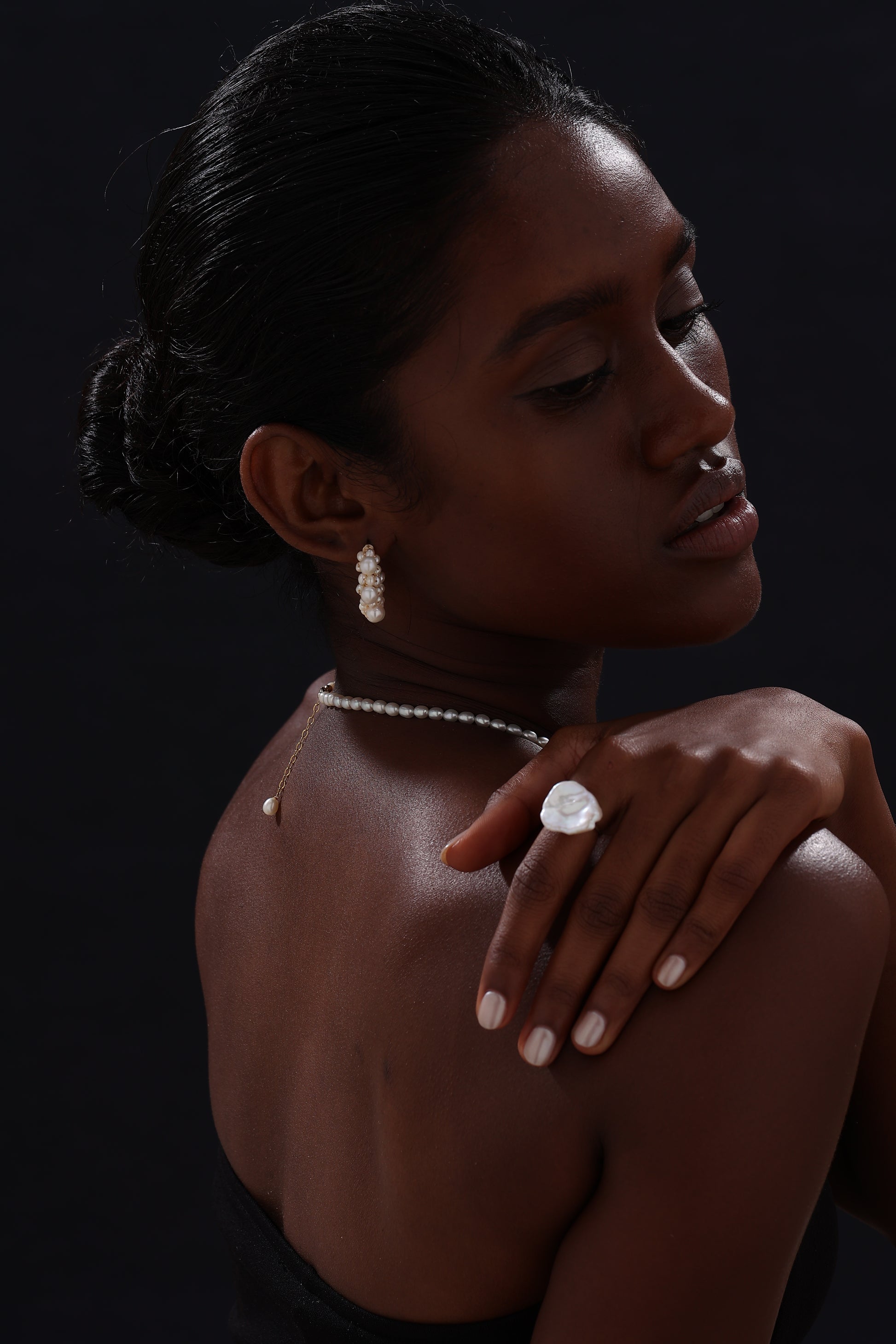 Baroque Pearl Open Ring - Ring - ONNNIII