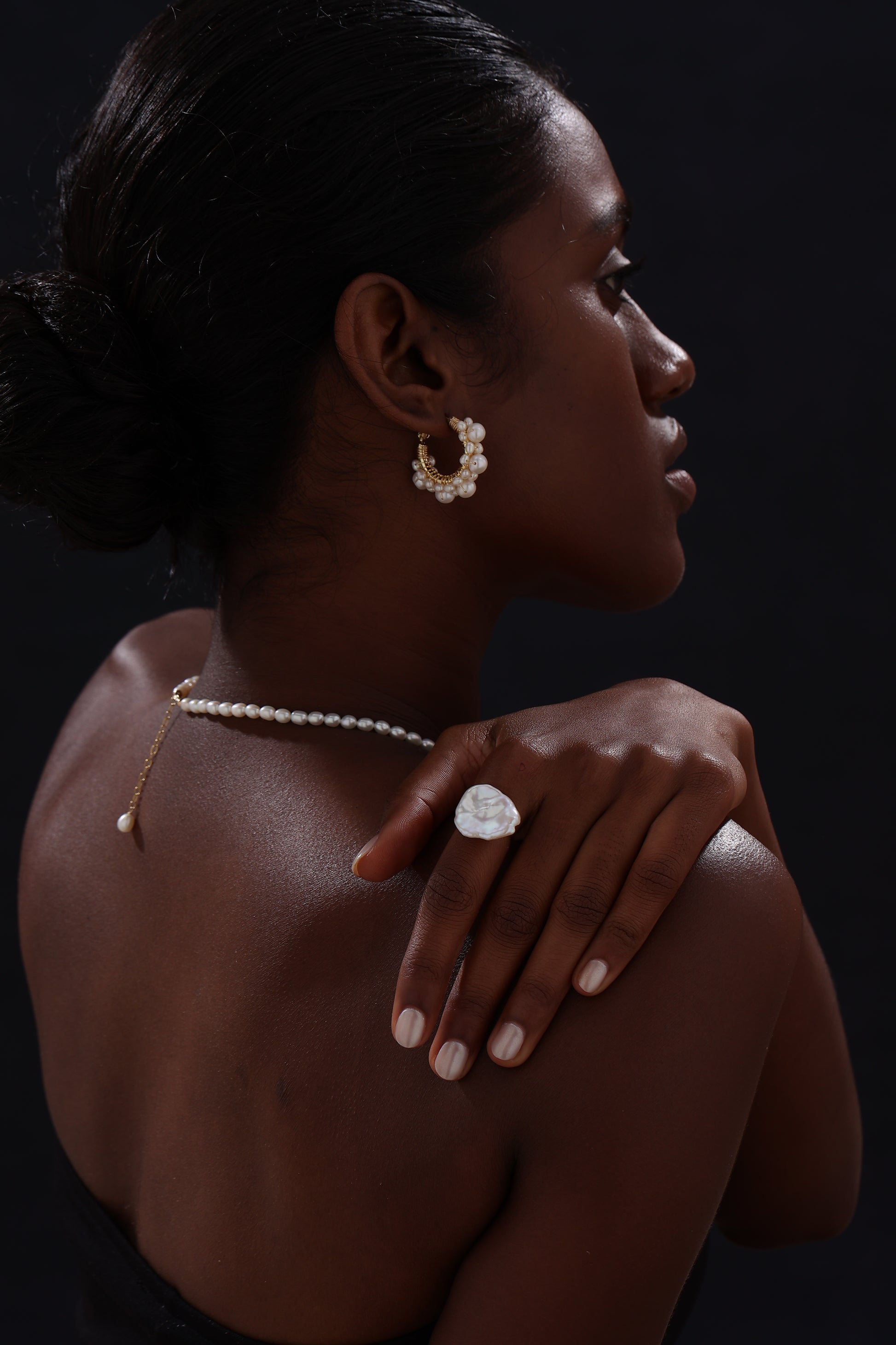 Baroque Pearl Open Ring - Ring - ONNNIII
