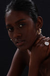 Freshwater Pearl Hoop Earrings - Earrings - ONNNIII