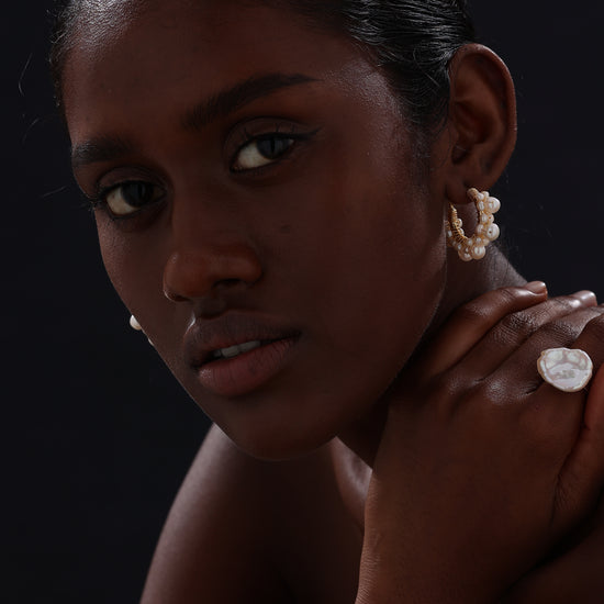 Baroque Pearl Open Ring - Ring - ONNNIII