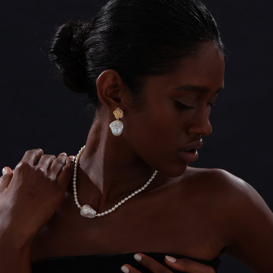 Baroque Pearl Open Ring - Ring - ONNNIII