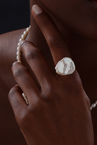 Baroque Pearl Open Ring