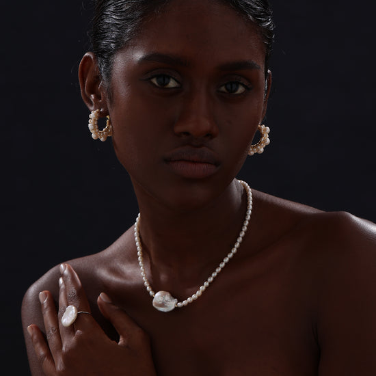 Baroque Pearl Open Ring - Ring - ONNNIII