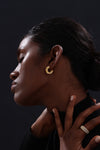 CZ Inlaid Hoop - Earrings - ONNNIII