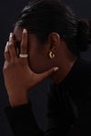 CZ Inlaid Hoop - Earrings - ONNNIII