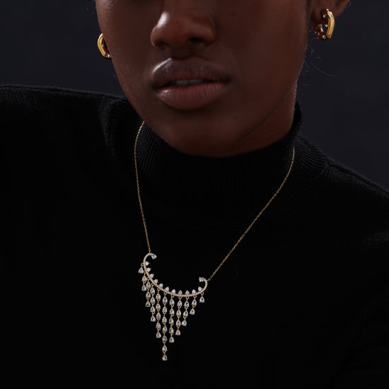 CZ Inlaid Hoop - Earrings - ONNNIII