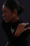 CZ Inlaid Hoop - Earrings - ONNNIII