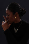 CZ Inlaid Hoop - Earrings - ONNNIII