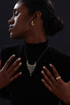 CZ Inlaid Hoop - Earrings - ONNNIII