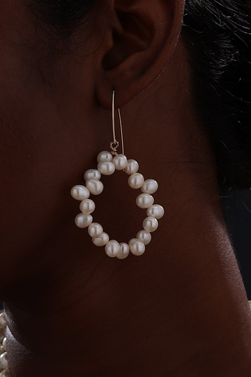 Freshwater Pearl Wire Hook Earrings
