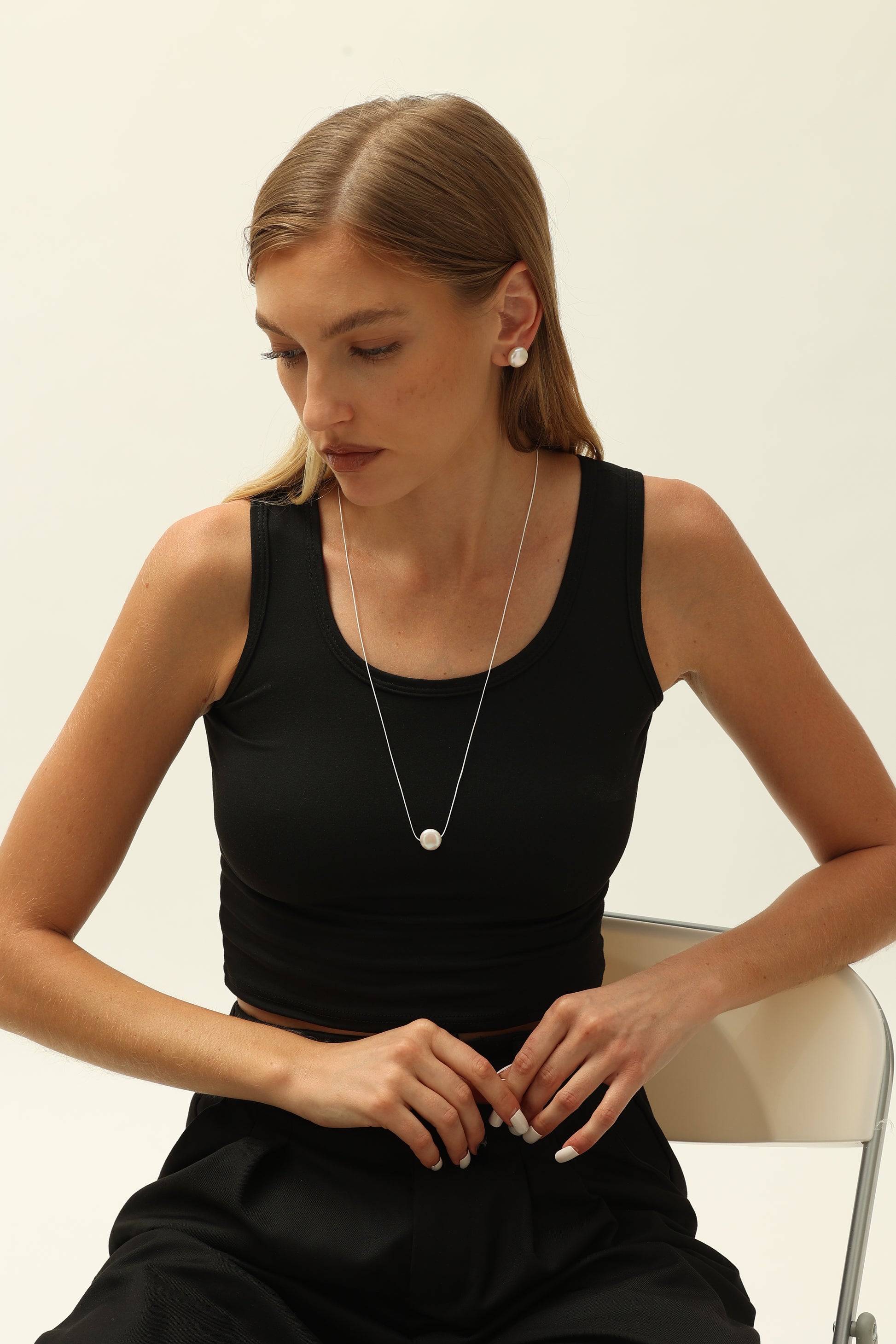 LUNA NECKLACE | WHITE - Default Title - Necklace - ONNNIII