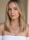 T-Bar Figaro Necklace | Gold
