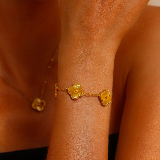 Clover Bracelet - 18K Gold Plated - Hypoallergenic - Bracelet - ONNNIII