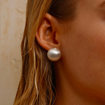 Ball Stud Earrings - Silver - 1.8cm - Earrings - ONNNIII
