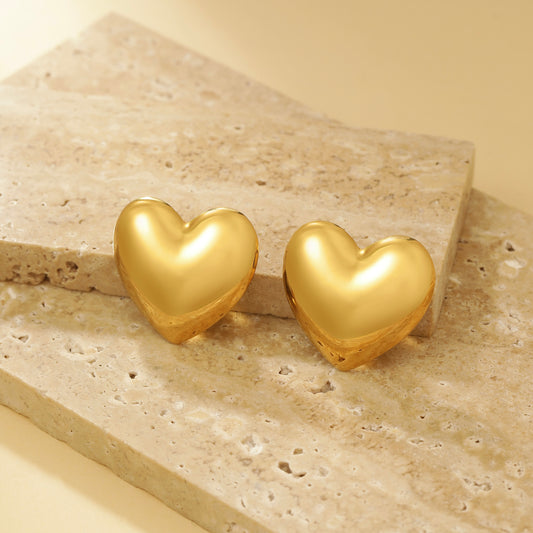 Bold Heart Stud Earrings - Earrings - ONNNIII