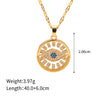 Evil Eye Circle Pendant Necklace - Necklace - ONNNIII