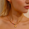 Sun Pendant Necklace - Gold - Necklace - ONNNIII