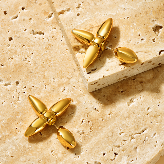 Clover Jackets Earrings - 18K Gold Plated - Earrings - ONNNIII