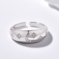 Moon Star Open Ring