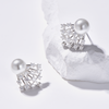 Pearl Scallop Stud Earrings - Earrings - ONNNIII